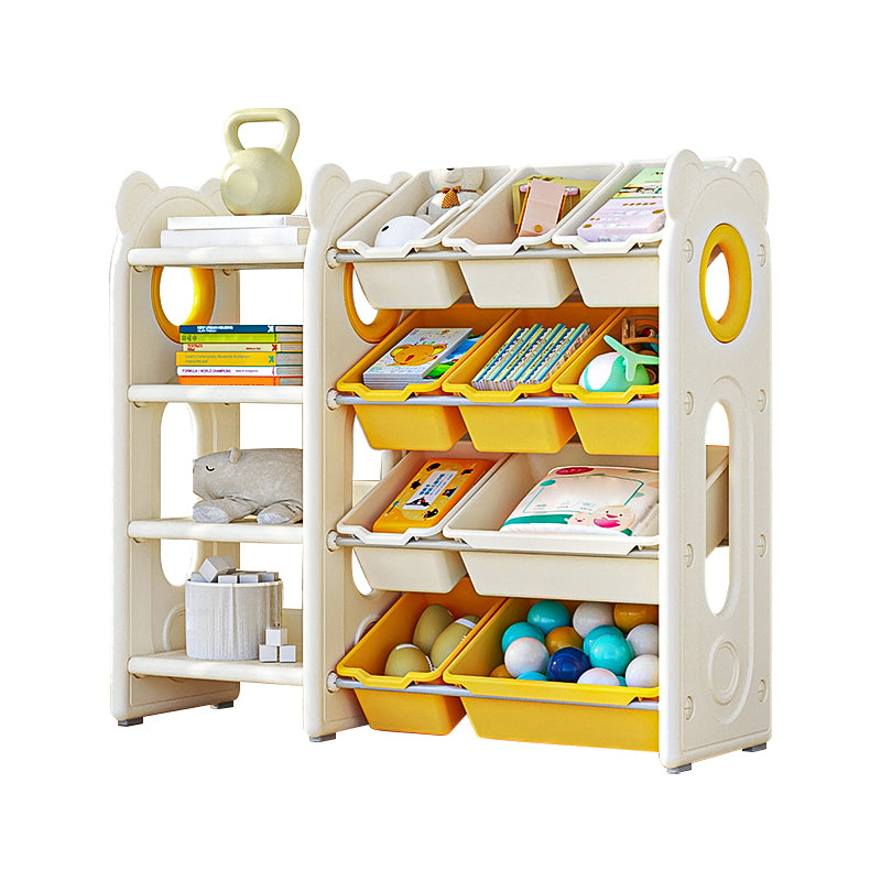 Contemporary Freestanding Standard Kids Bookcase Non-Skid Standard Bookcase