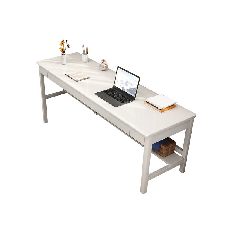 Modern Wooden Office Desk Home Rectangle Writing Desk with Drawers