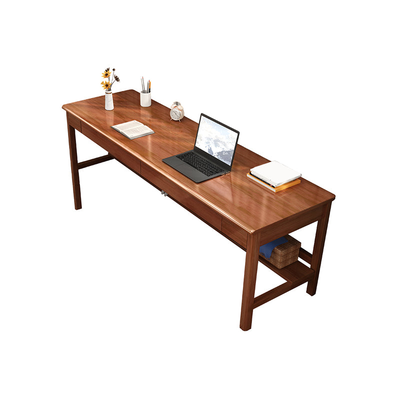 Modern Wooden Office Desk Home Rectangle Writing Desk with Drawers