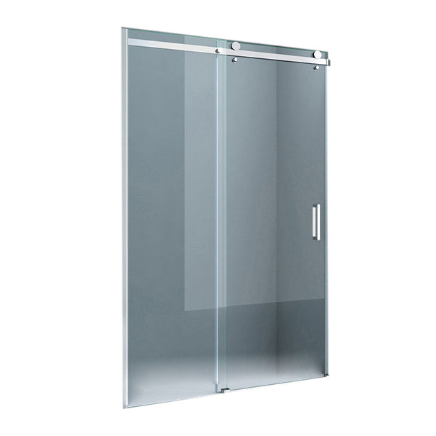 Semi Frameless Tempered Glass Shower Door Single Sliding Shower Door