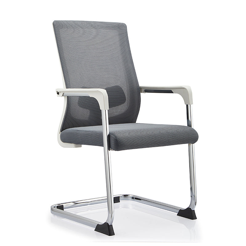 Modern Fixed Arms Office Chair No Distressing No Wheels Desk Chair