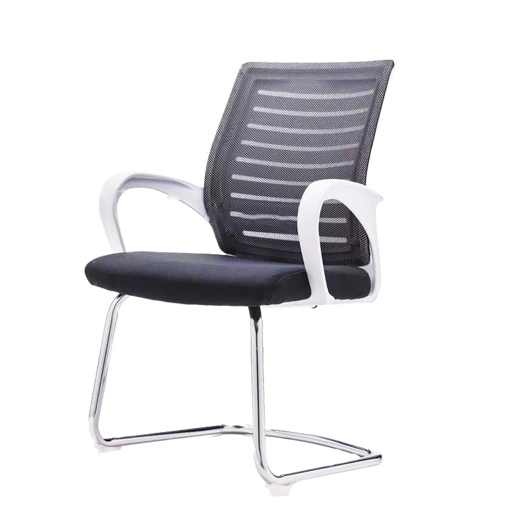 Fixed Arms Office Chair No Distressing Ergonomic Modern Desk Chair