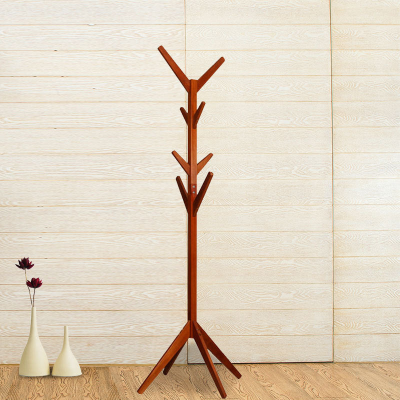 Contemporary Simple Hall Stand Wooden Free Standing Hall Stand with Hook