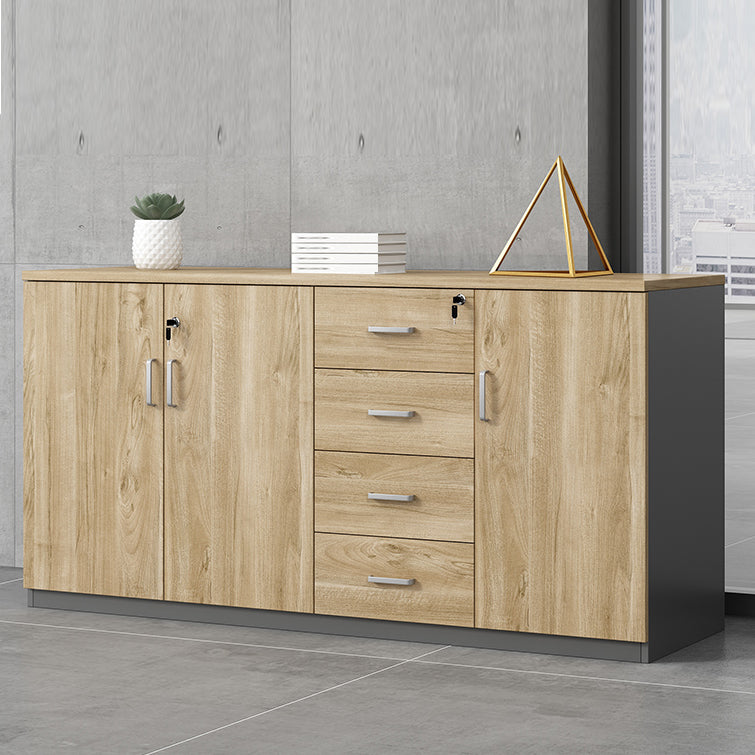 Contemporary Lateral Filing Cabinet Engineered Wood File Cabinet    with Storage