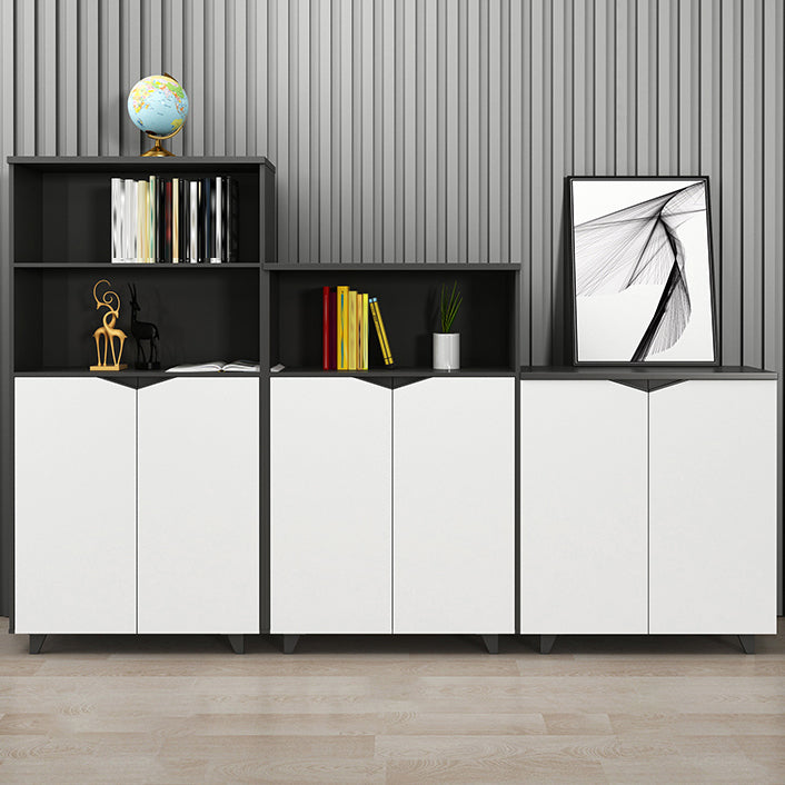 White Engineered Wood Filing Cabinet Contemporary Vertical File Cabinet