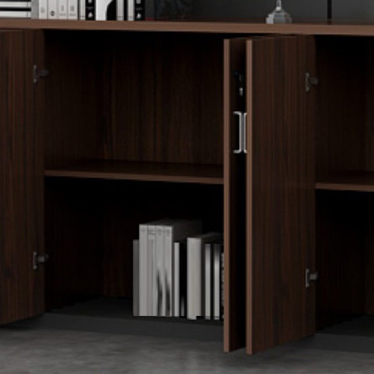 Engineered Wood Contemporary File Cabinet Lateral Cabinet with Storage