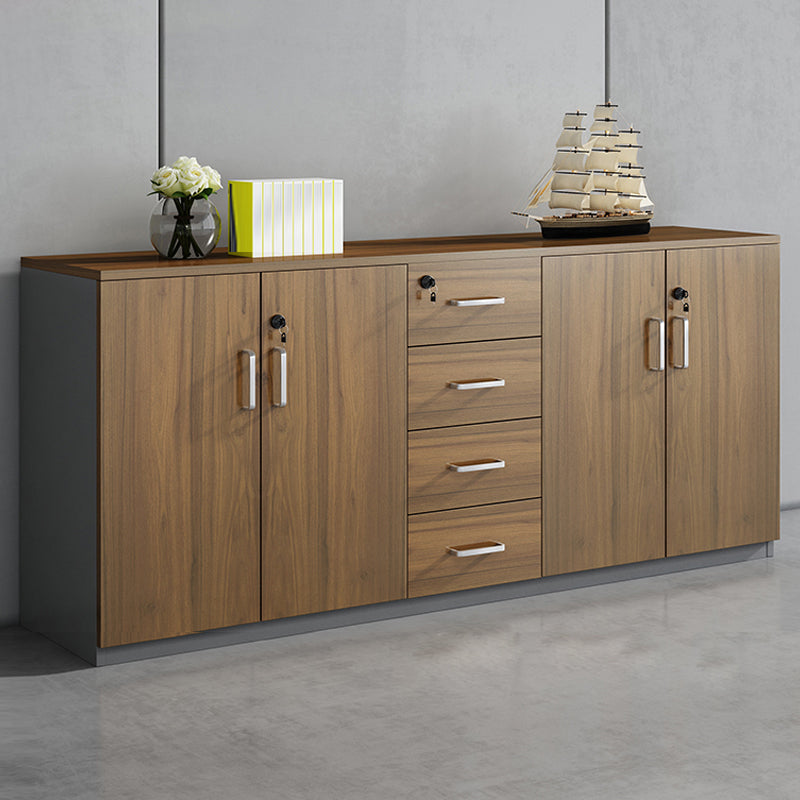 Modern Engineered Wood Filing Cabinet Lateral File Cabinet with Lock and Storage