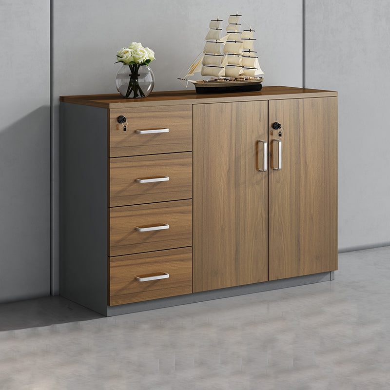 Modern Engineered Wood Filing Cabinet Lateral File Cabinet with Lock and Storage