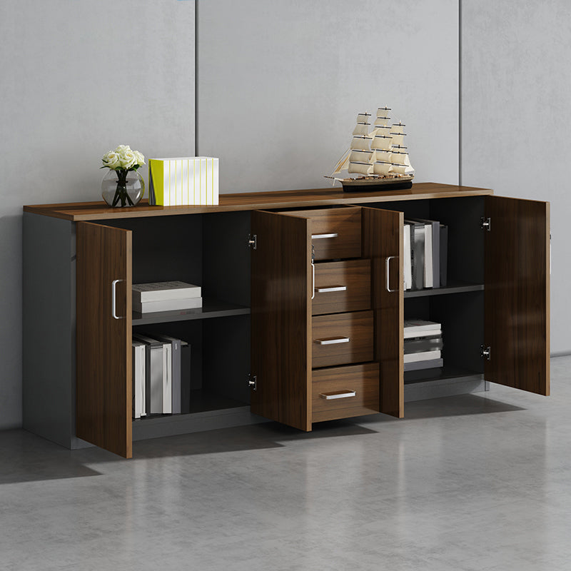 Modern Engineered Wood Filing Cabinet Lateral File Cabinet with Lock and Storage