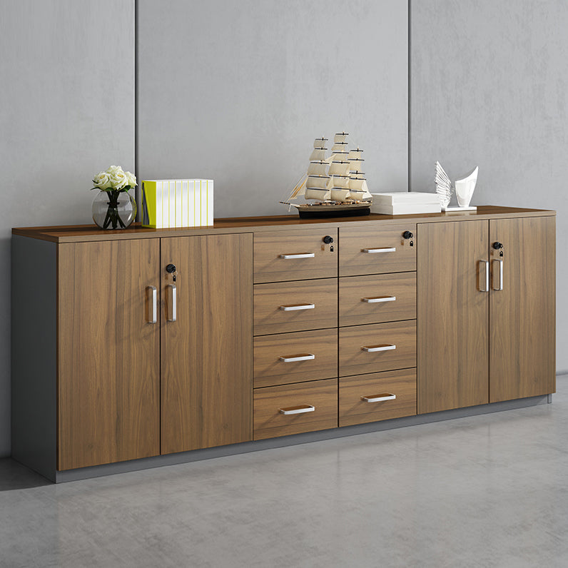 Modern Engineered Wood Filing Cabinet Lateral File Cabinet with Lock and Storage