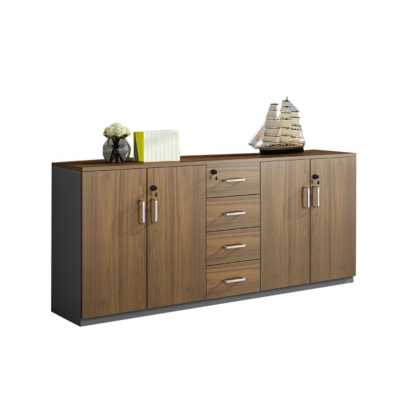 Modern Engineered Wood Filing Cabinet Lateral File Cabinet with Lock and Storage