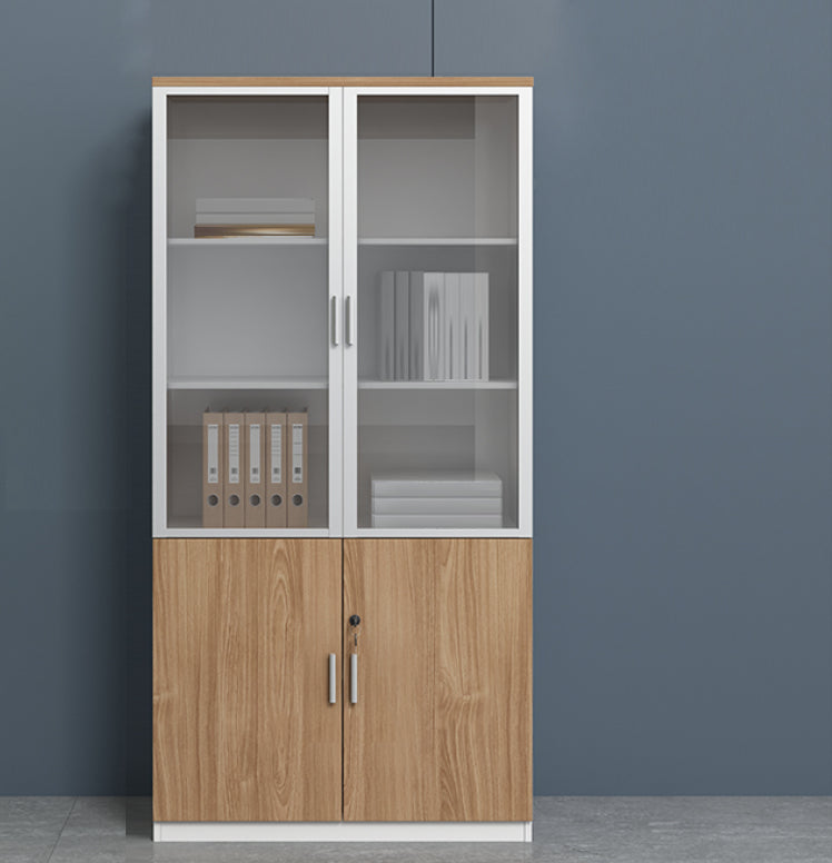 Vertical Wood Filing Cabinet Contemporary File Cabinet with Lock and Storage