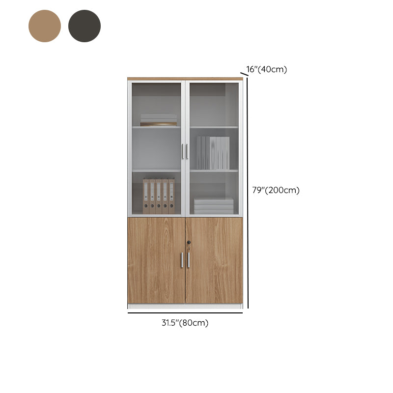 Vertical Wood Filing Cabinet Contemporary File Cabinet with Lock and Storage