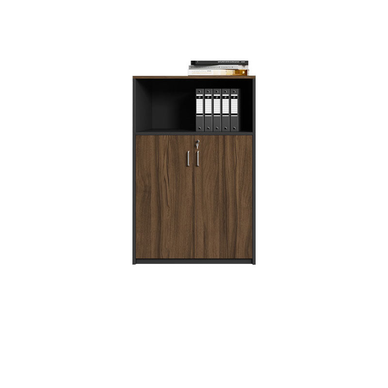 Nordic Style File Cabinet Wood Vertical File Cabinet with Locking Storage