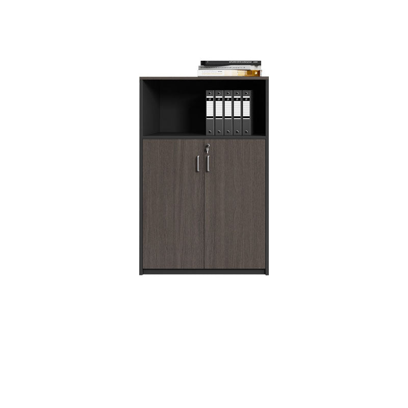 Nordic Style File Cabinet Wood Vertical File Cabinet with Locking Storage