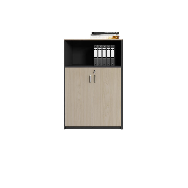 Nordic Style File Cabinet Wood Vertical File Cabinet with Locking Storage