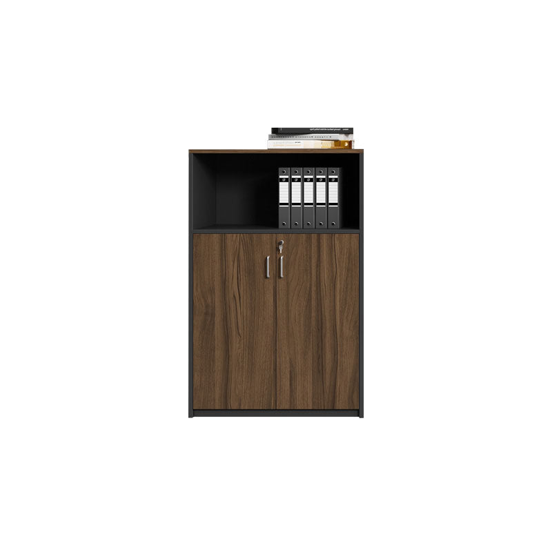 Nordic Style File Cabinet Wood Vertical File Cabinet with Locking Storage