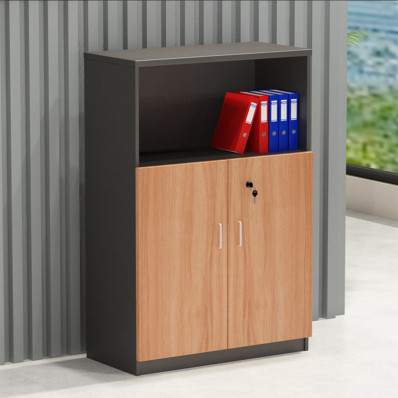 Traditional Style File Cabinet Wood Lateral File Cabinet with Locking Storage