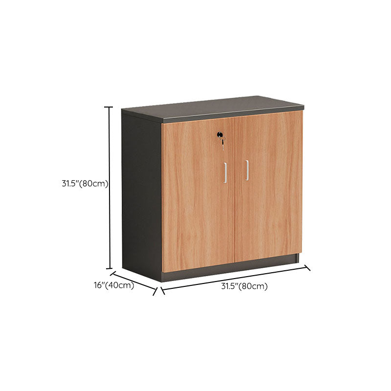 Traditional Style File Cabinet Wood Lateral File Cabinet with Locking Storage