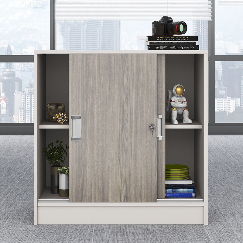 Modern Locking File Cabinet Wood File Cabinet with Storage Shelves