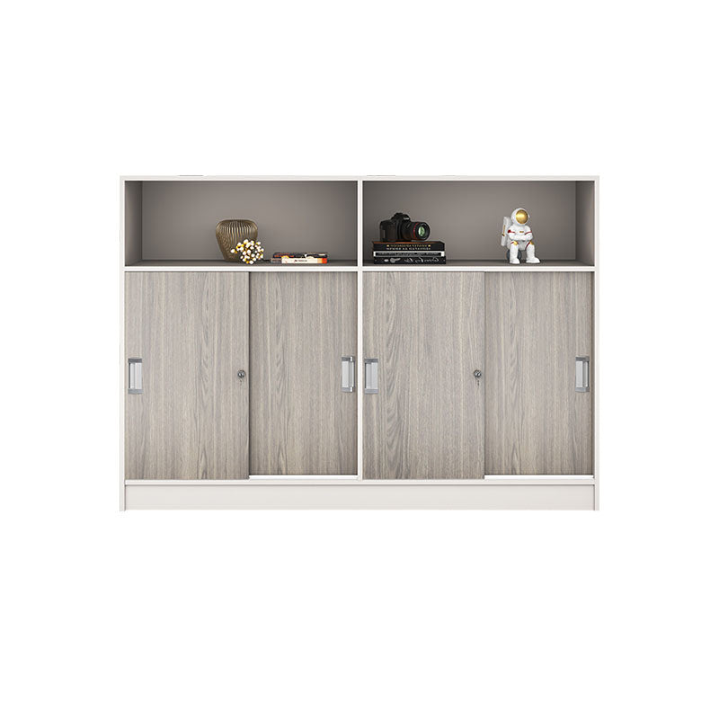 Modern Locking File Cabinet Wood File Cabinet with Storage Shelves