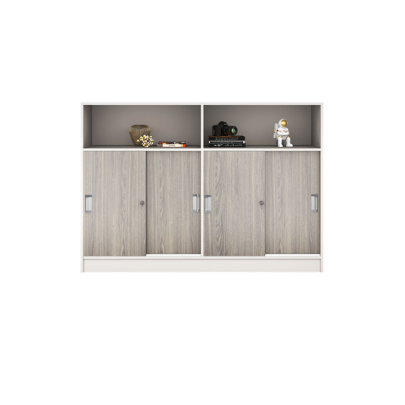 Modern Locking File Cabinet Wood File Cabinet with Storage Shelves