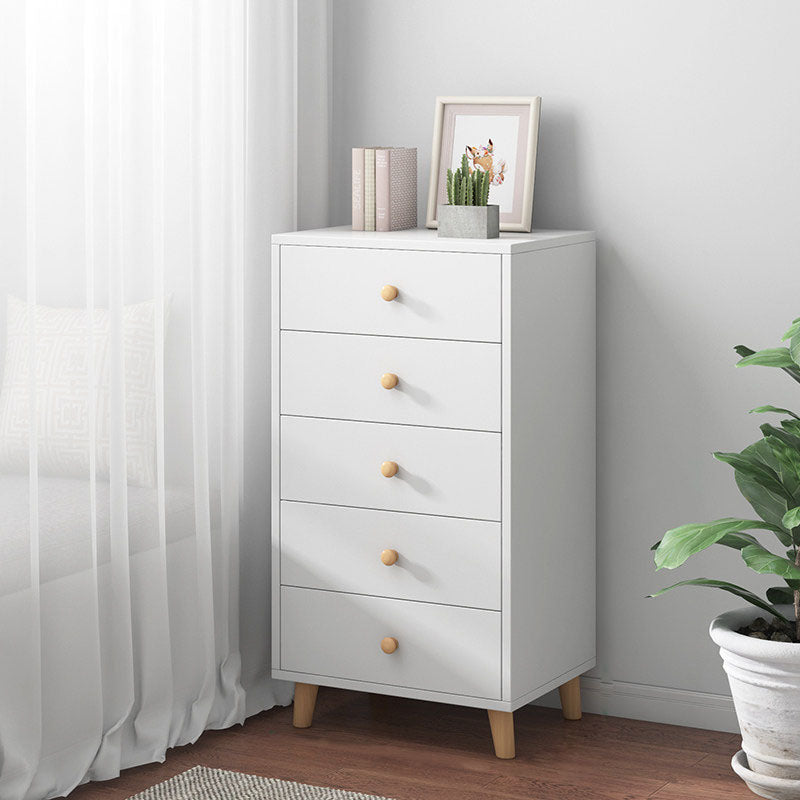 Scandinavian Nursery Dresser Solid Wood Kids Nightstand , 12.48 Inch Width