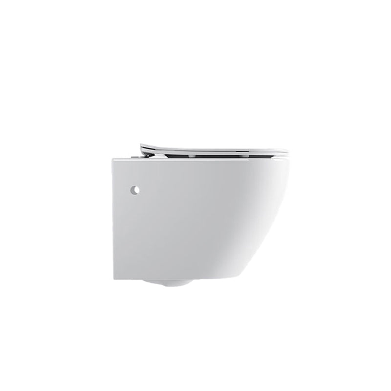 Modern White Ceramic Flush Toilet Wall Hung Urine Toilet with Seat for Bathroom