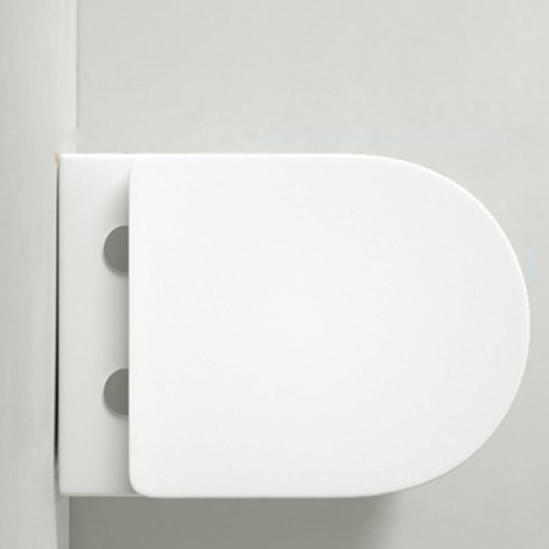 Modern Ceramic Flush Toilet Wall Hung Urine Toilet with Slow Close Seat for Washroom