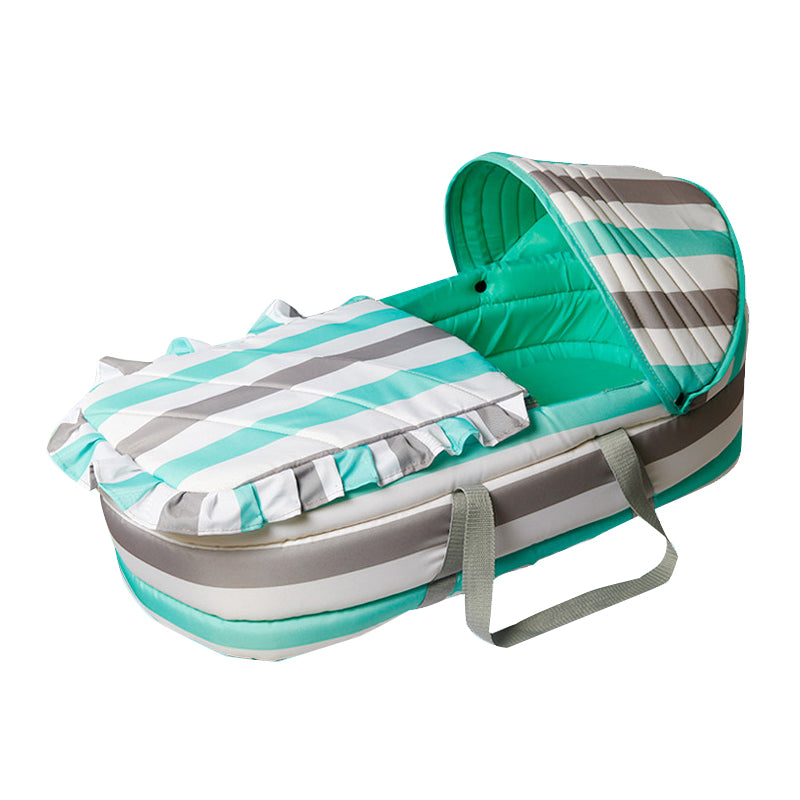 Contemporary Portable Moses Basket Oval Moses Basket with Belt