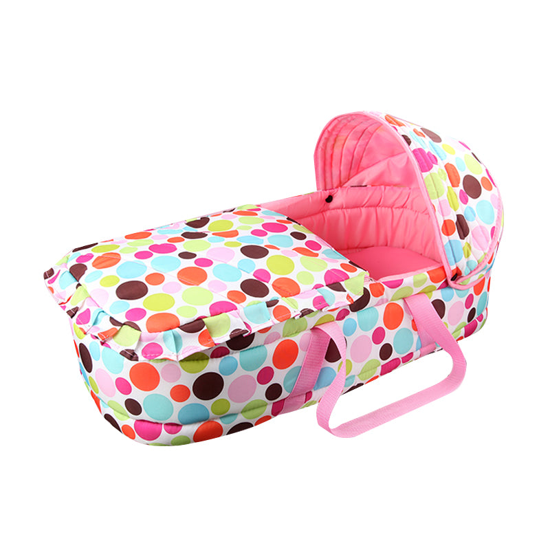 Contemporary Portable Moses Basket Oval Moses Basket with Belt