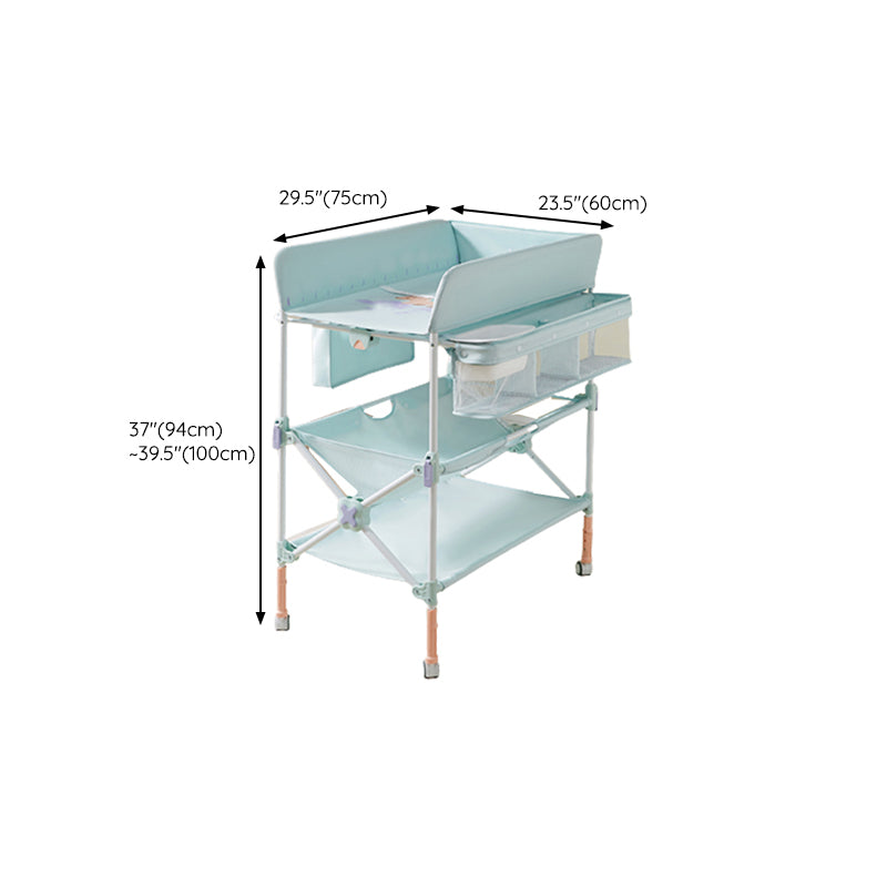 Safety Rails Changing Table Portable Baby Changing Table with Flat Top