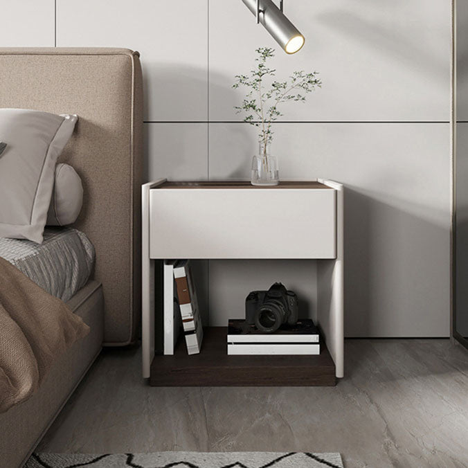 Modern Accent Table Nightstand Wooden Nightstand for Bedroom