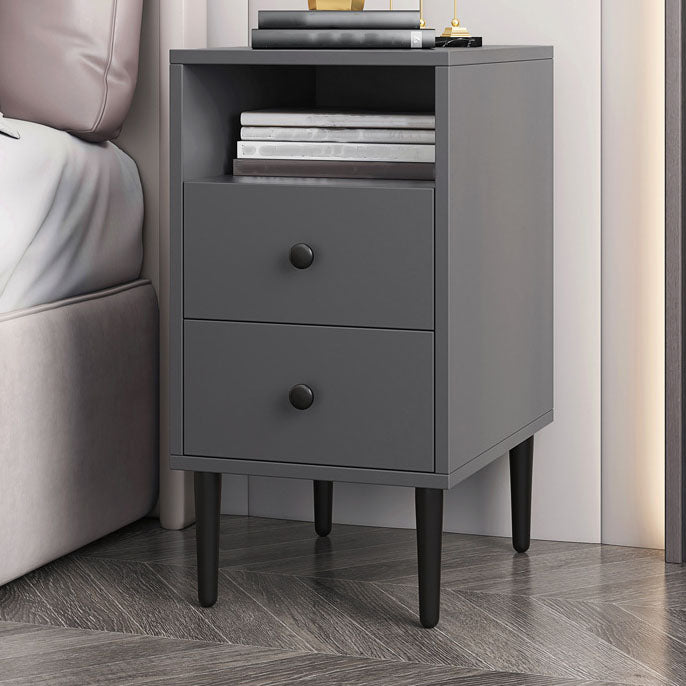 Modern Bed Nightstand Wood Night Table with Drawers for Bedroom