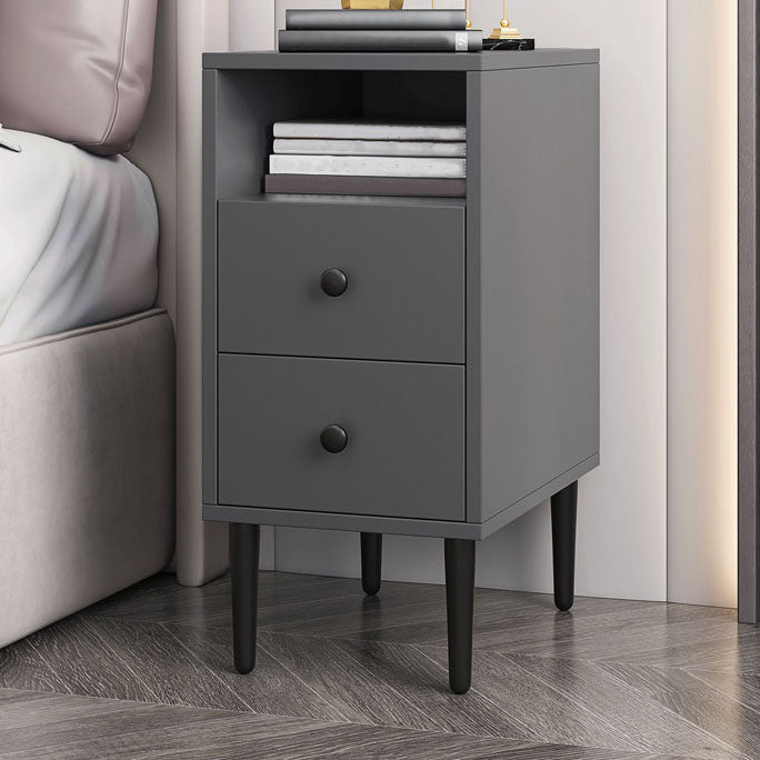 Modern Bed Nightstand Wood Night Table with Drawers for Bedroom