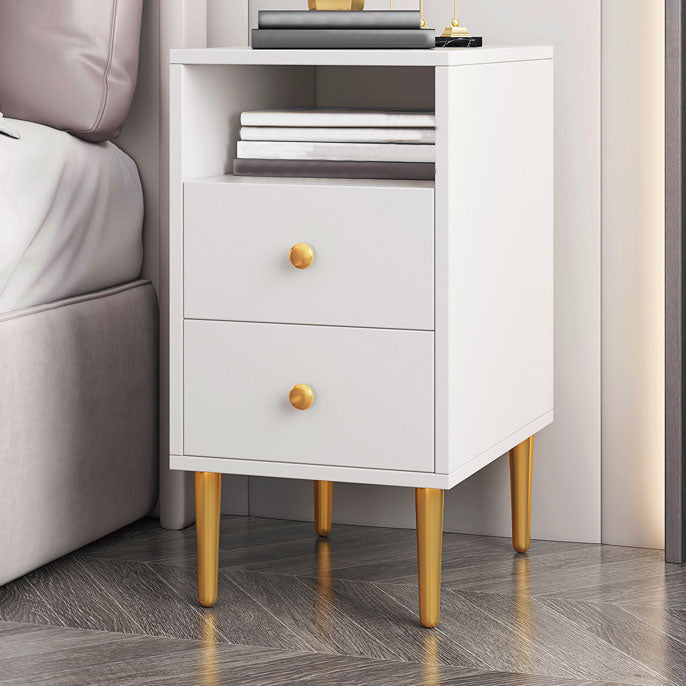 Modern Bed Nightstand Wood Night Table with Drawers for Bedroom