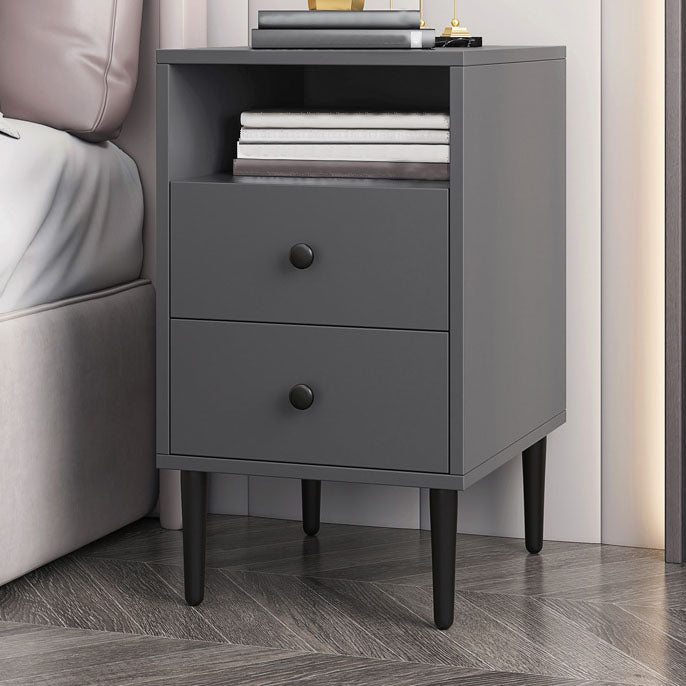 Modern Bed Nightstand Wood Night Table with Drawers for Bedroom