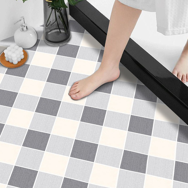 Modern Vinyl Plank Flooring Self Adhesive Lattice Pattern PVC Flooring