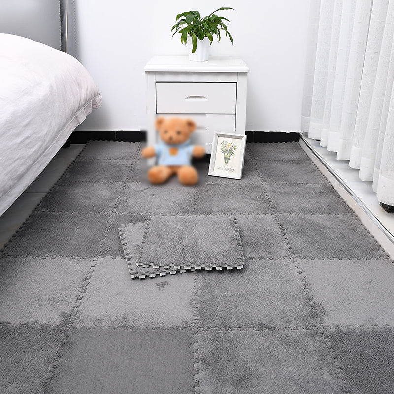 Non-Skid Level Loop Carpet Tile Multi-Color Interlocking Bedroom Carpet Tiles