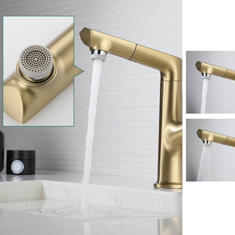 Centerset Lavatory Faucet Glam Style Faucet with Single Lever Handle