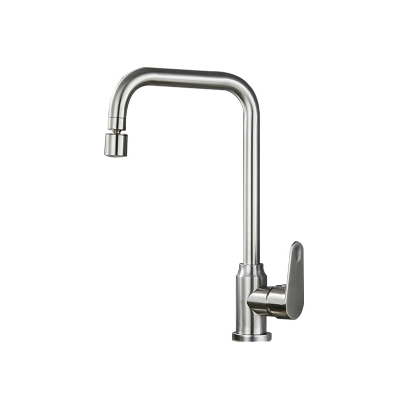 Stainless Steel Kitchen Faucet High Arch Standard Kitchen Faucet with No Sensor