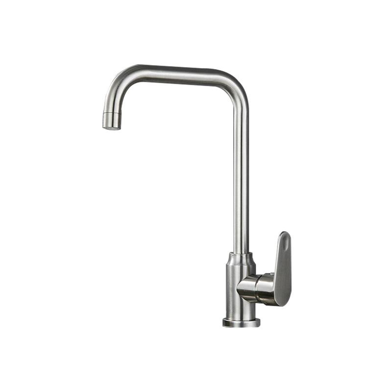 Stainless Steel Kitchen Faucet High Arch Standard Kitchen Faucet with No Sensor