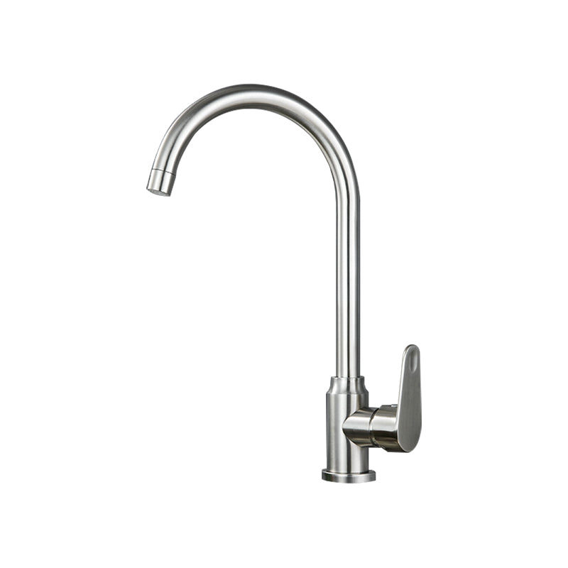 Stainless Steel Kitchen Faucet High Arch Standard Kitchen Faucet with No Sensor