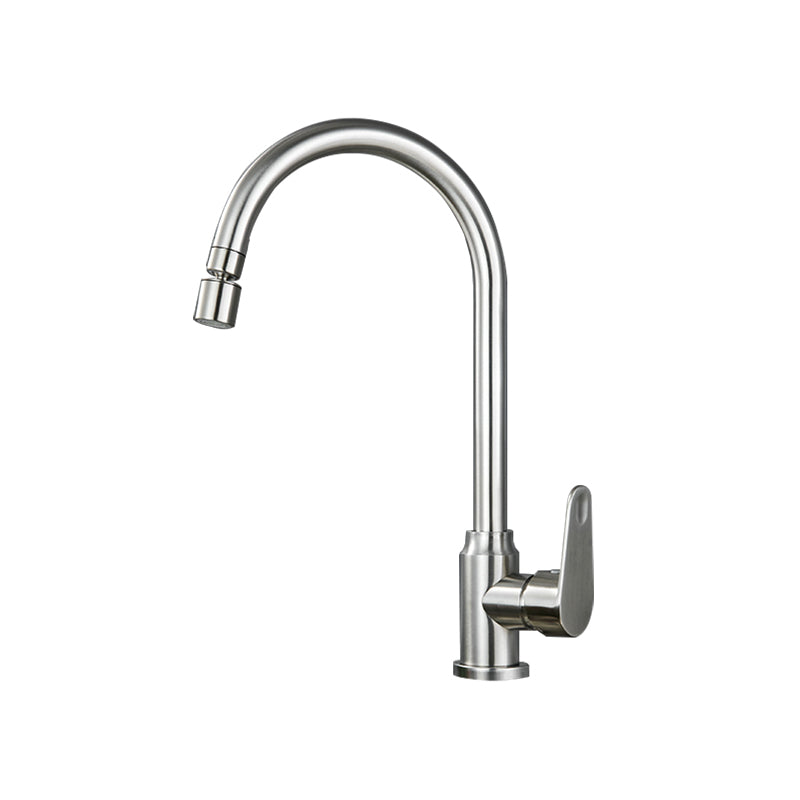 Stainless Steel Kitchen Faucet High Arch Standard Kitchen Faucet with No Sensor