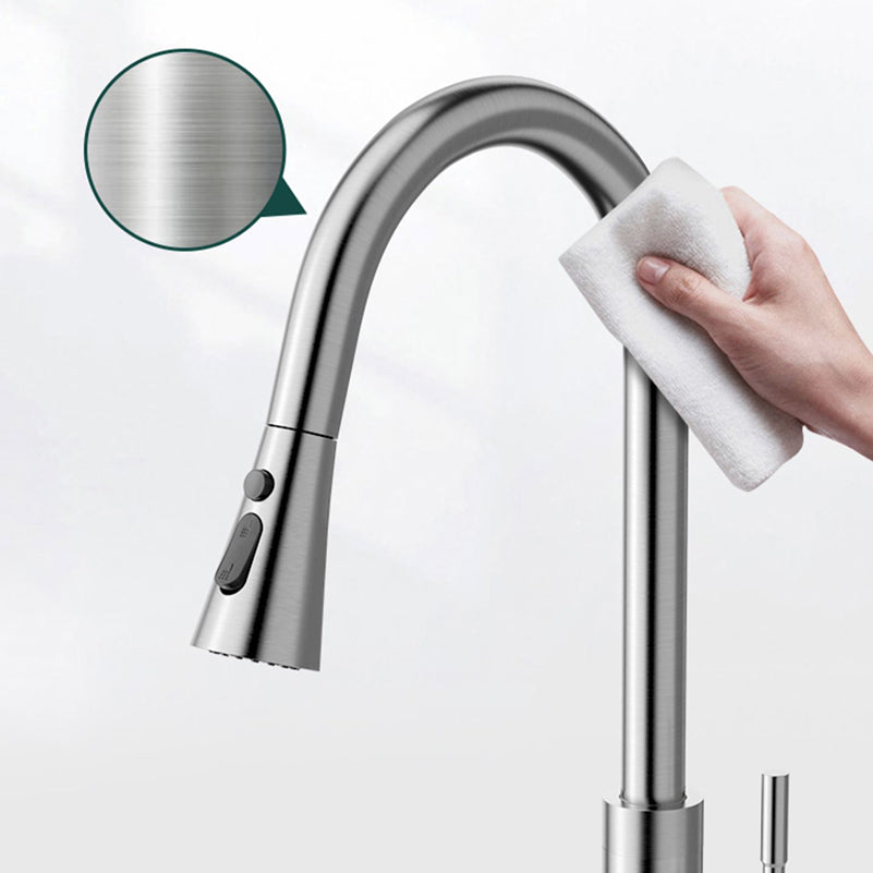 High Arch Kitchen Faucet Stainless Steel Kitchen Faucet with No Sensor