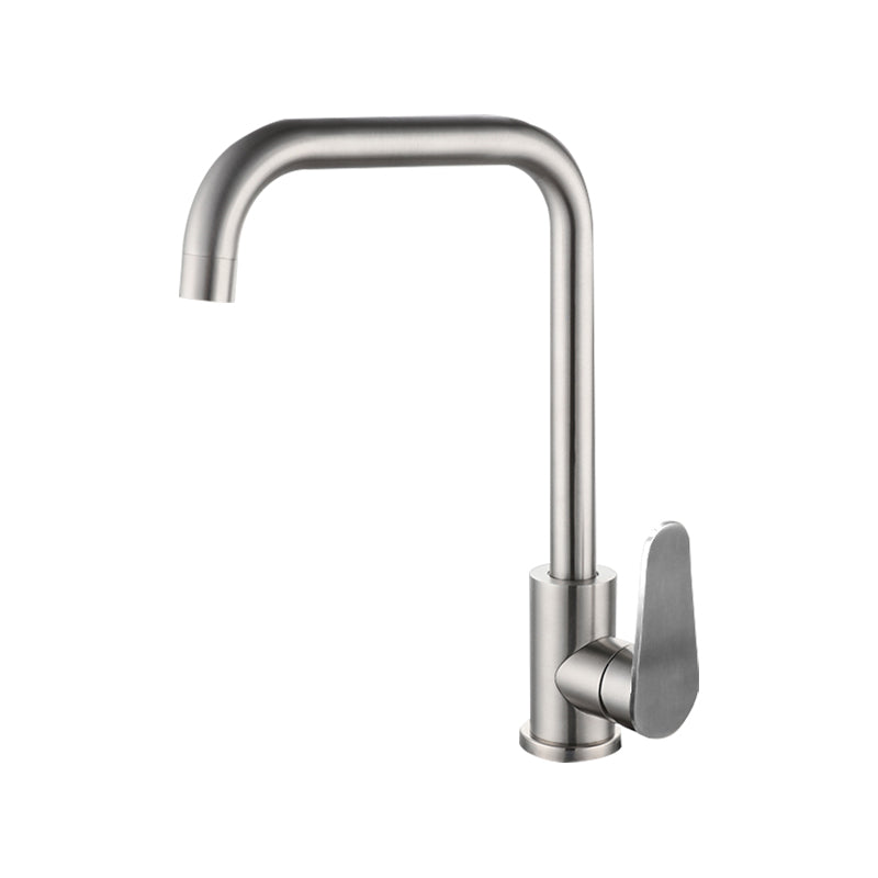 Metal Kitchen Faucet High Arch 1 Hole Kitchen Faucet with No Sensor