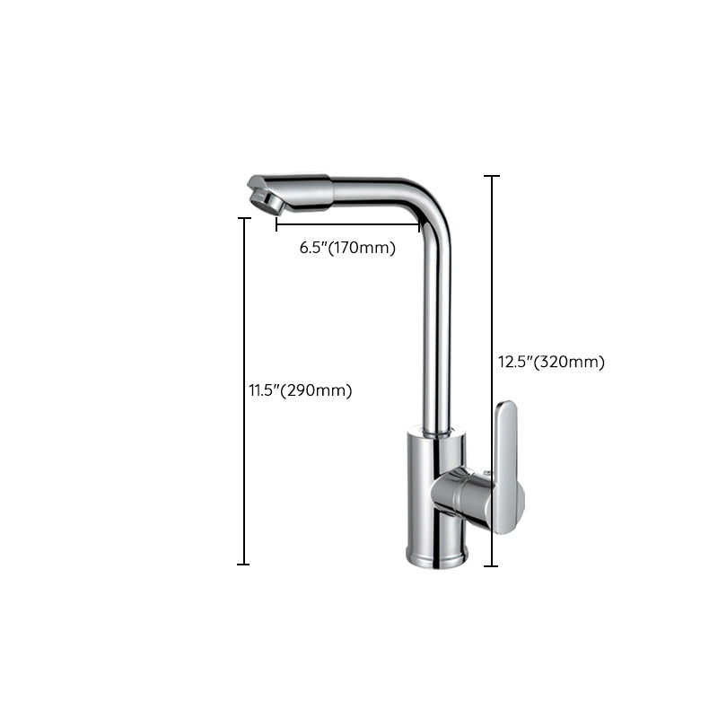 Metal Kitchen Faucet High Arch 1 Hole Kitchen Faucet with No Sensor