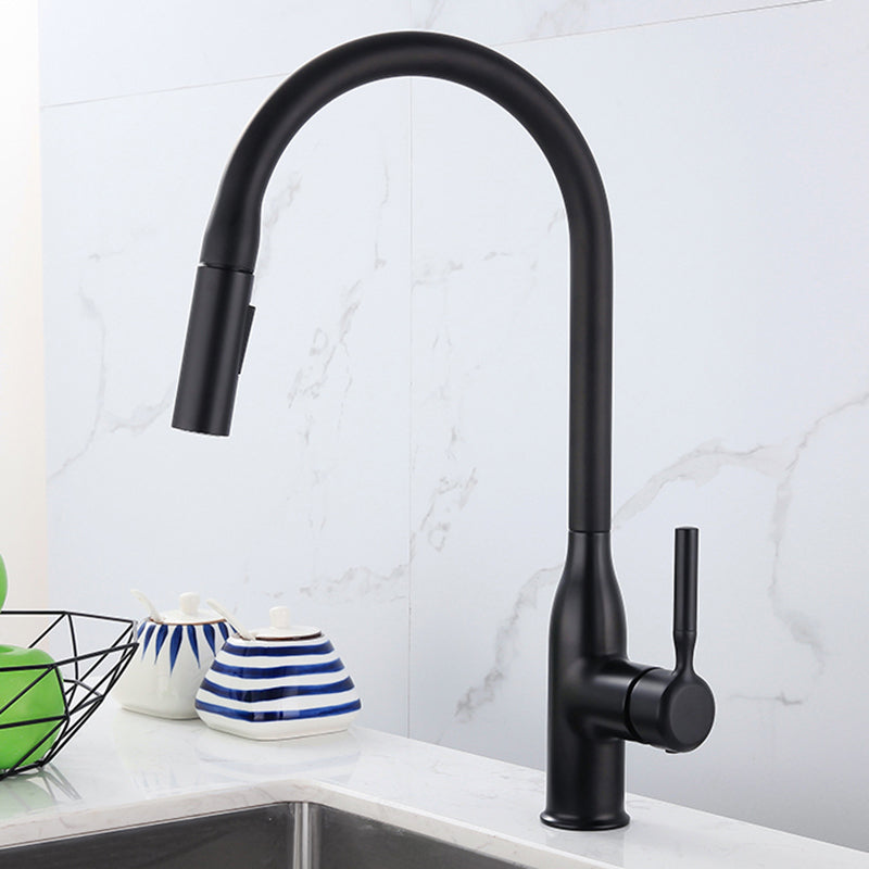 Classic Sink Faucet Metal Solid Color Standard Kitchen Faucet