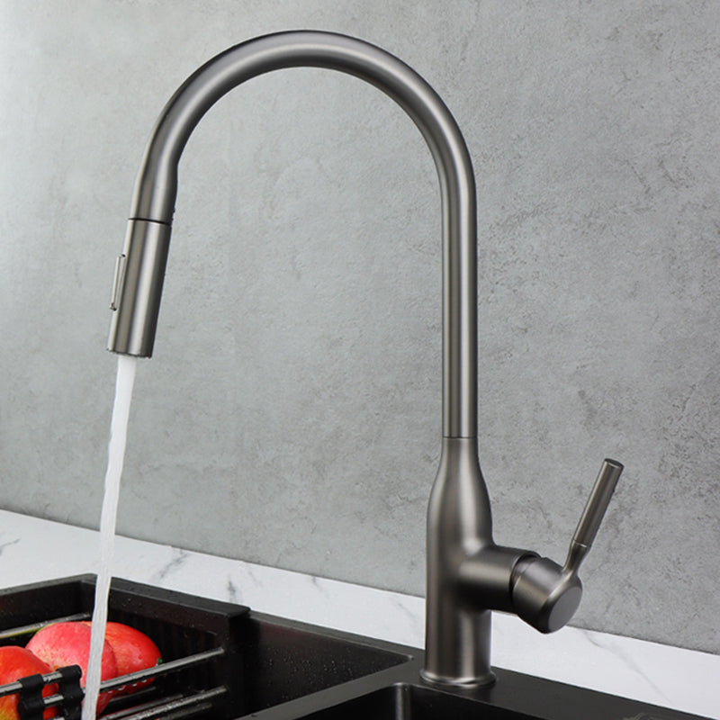 Classic Sink Faucet Metal Solid Color Standard Kitchen Faucet