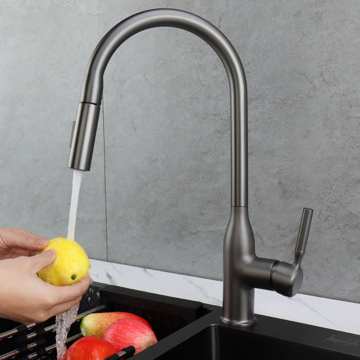 Classic Sink Faucet Metal Solid Color Standard Kitchen Faucet